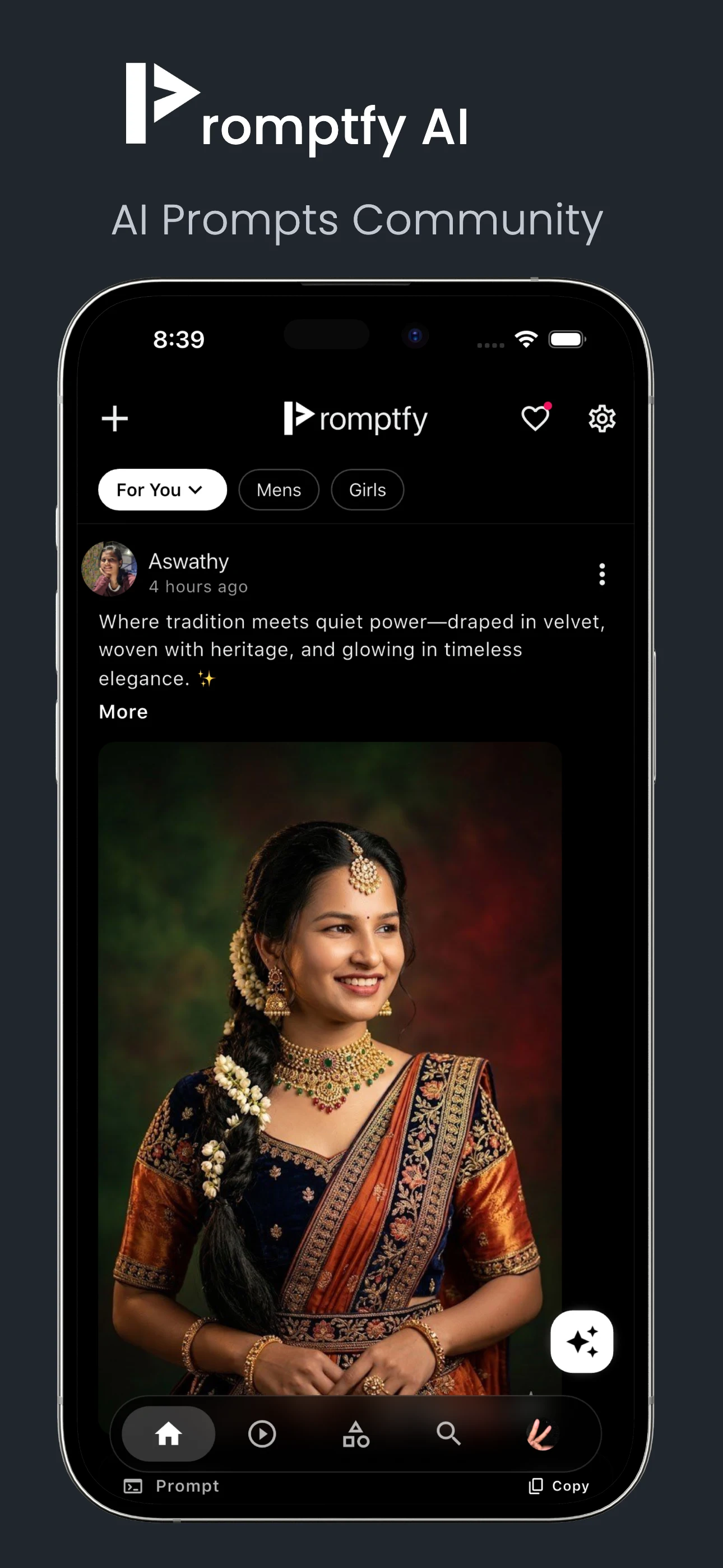 Promptfy: AI Prompts Community screenshot